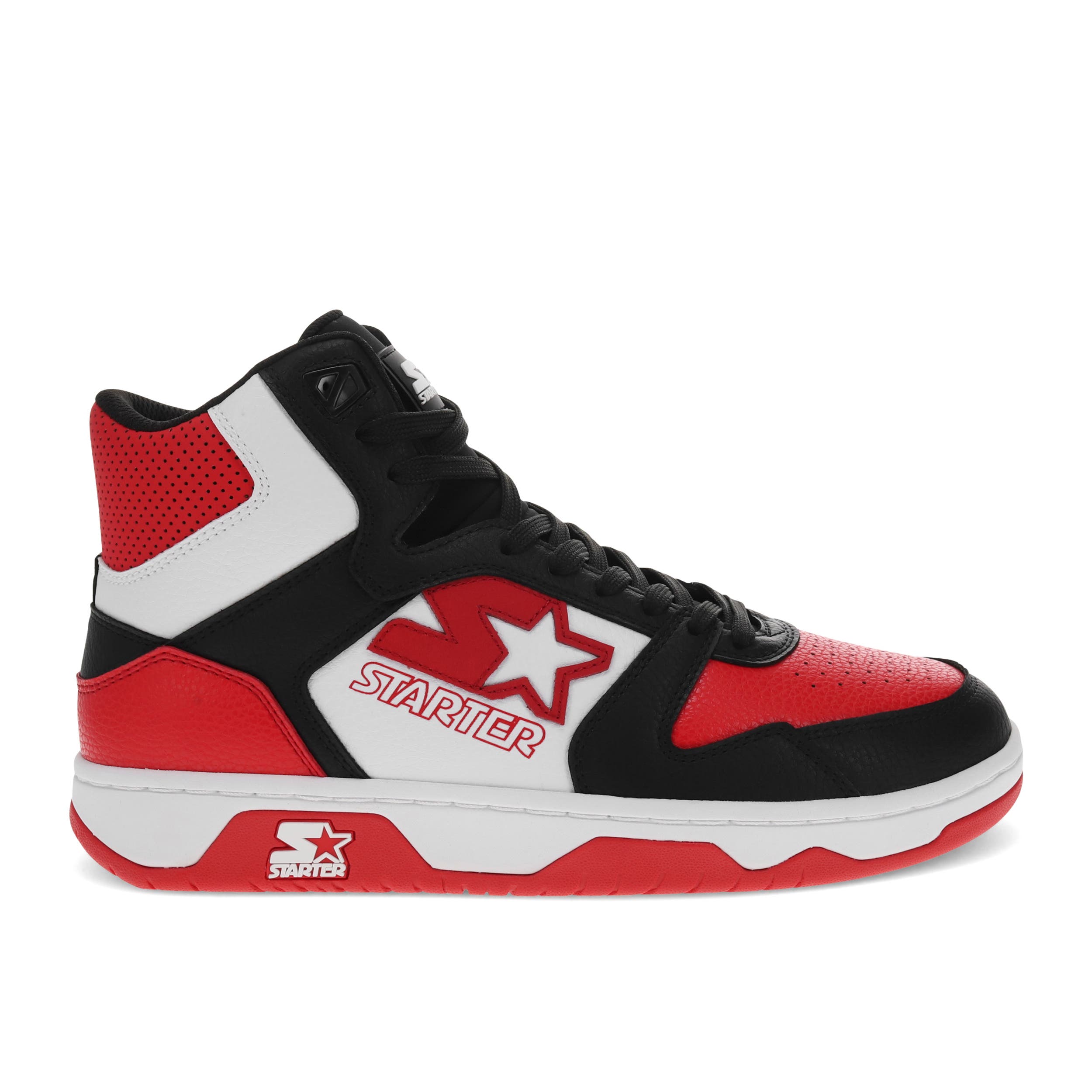 STARTER Breakaway 88 Mid Sneakers, Alternate, color, Black/White/Red