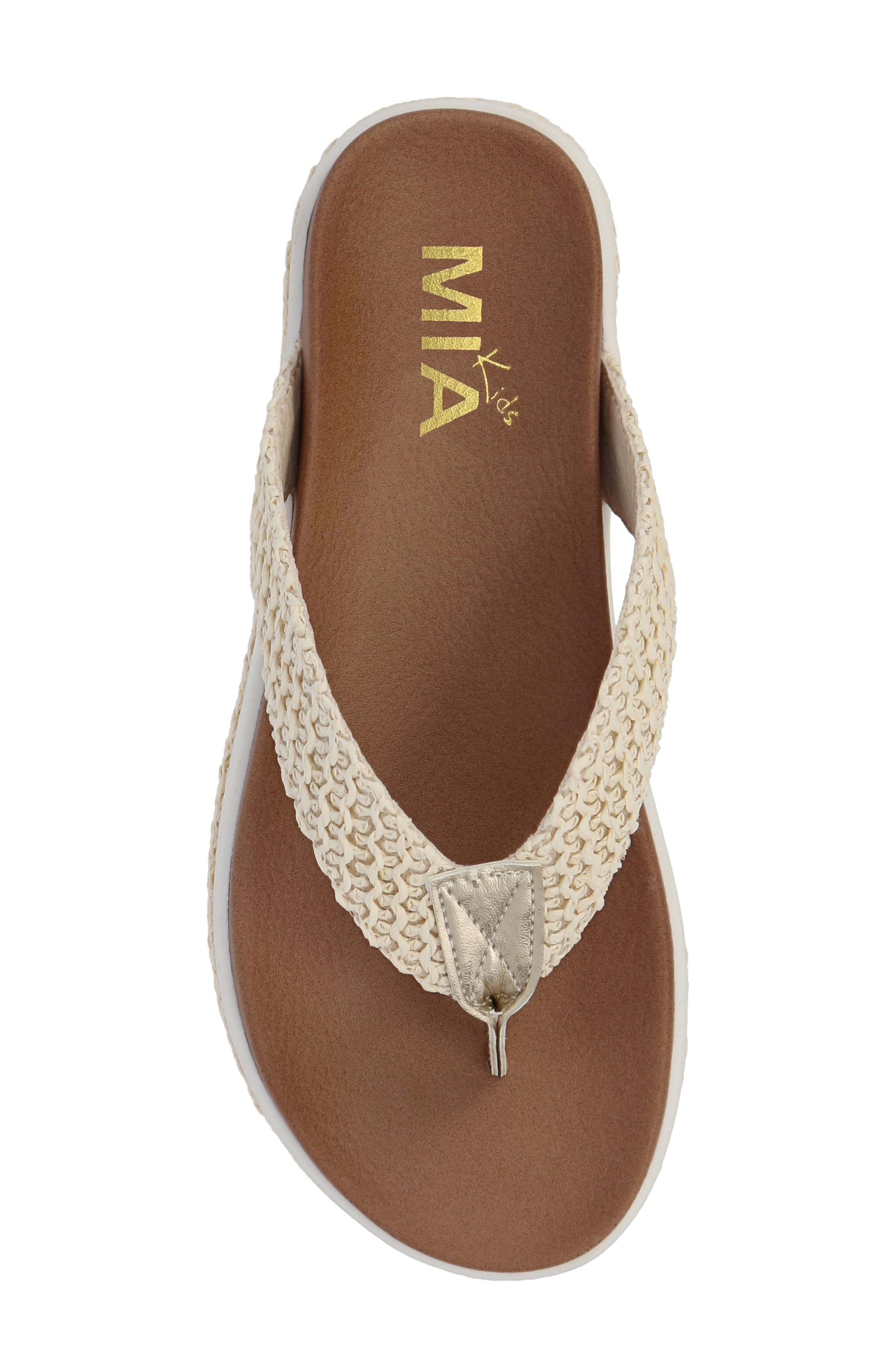 MIA Kids' Rhami Platform Flip Flop, Alternate, color, Natural