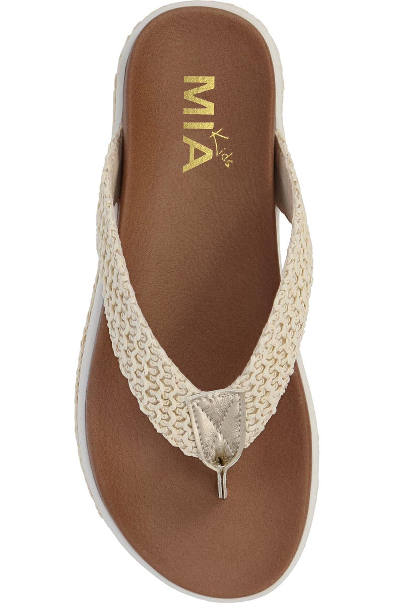 MIA Kids' Rhami Platform Flip Flop, Alternate, color, Natural