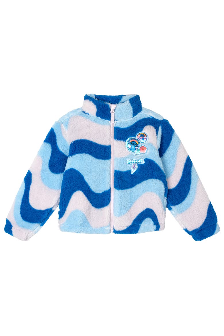 Lilo & Stitch Fleece Jacket, Main, color, Stitch Blue Lavender