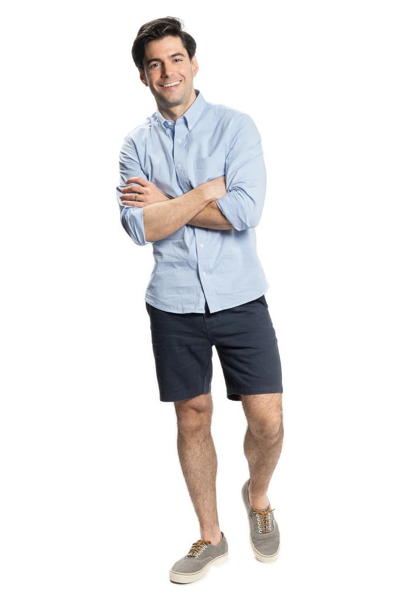 Stretch Chino Shorts 7 Inch, Alternate, color, Navy