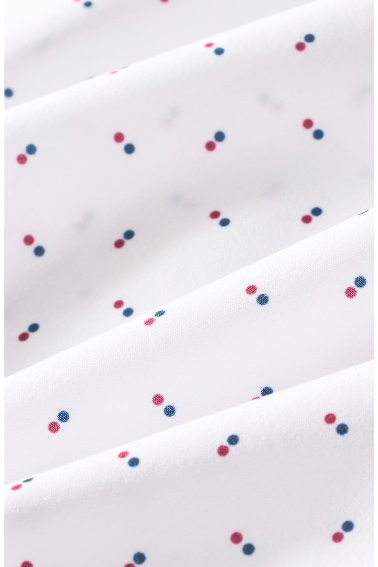 Leeward Trim Fit Double Dot Performance Button-Up Shirt, Alternate, color, MERLOT DOUBLE DOT
