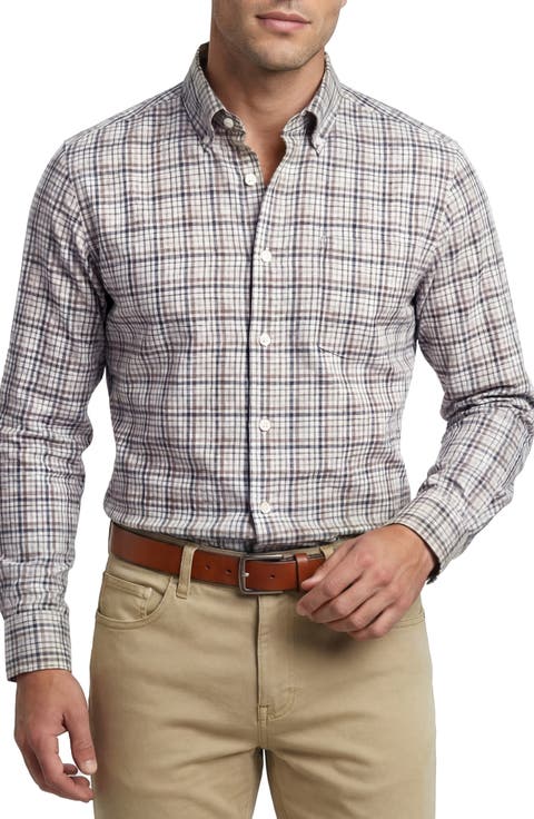 Newport Heathered Plaid Poplin Shirt