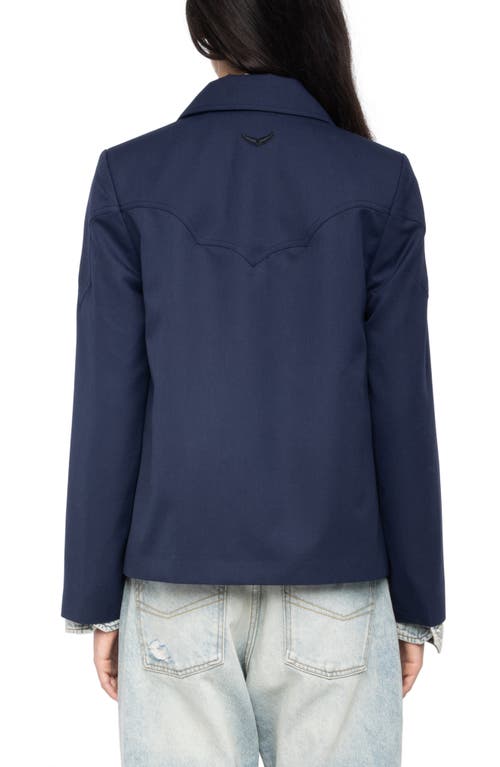 Zadig & Voltaire Lara Jacket In Blue