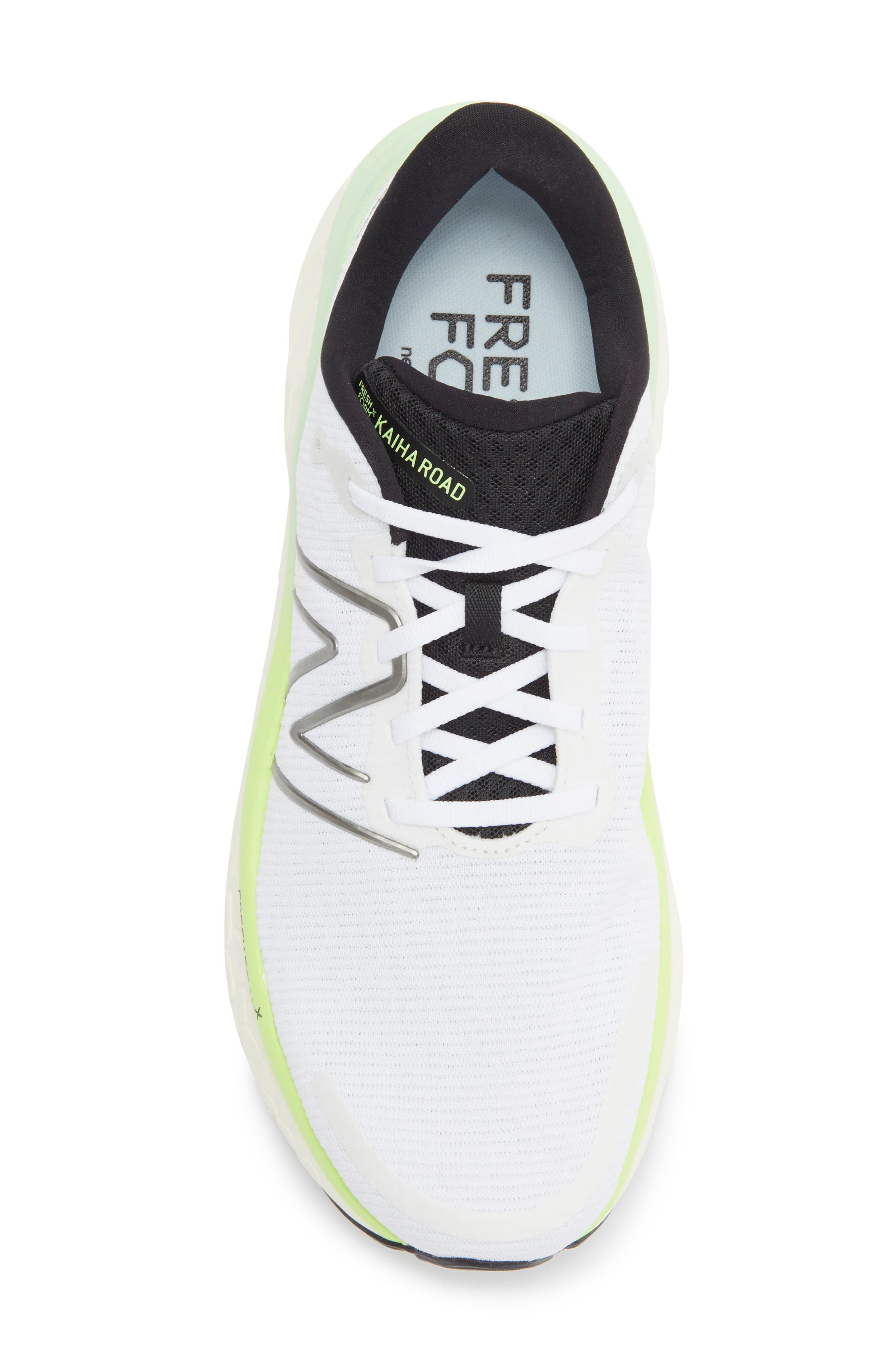New Balance Fresh Foam X Kaiha Road Running Shoe, Alternate, color, White/ Mint Flash