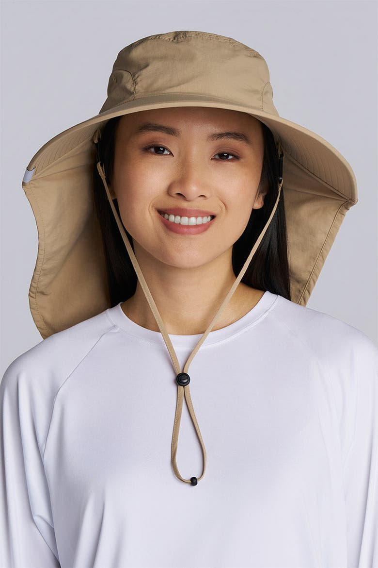 Unisex SafeShade Hat Wide Brim Sun Hat, UPF 50+ Sun Protection, Alternate, color, Tan