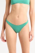 PacSun Emily Stripe High Leg Scoop Bikini Bottoms