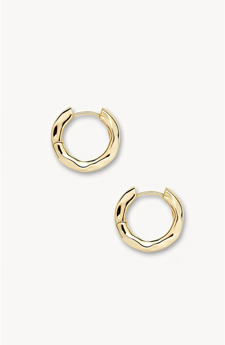 MACHETE Petite Wavy Hoops, Main, color, Gold