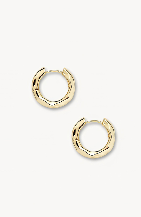 Petite Wavy Hoops