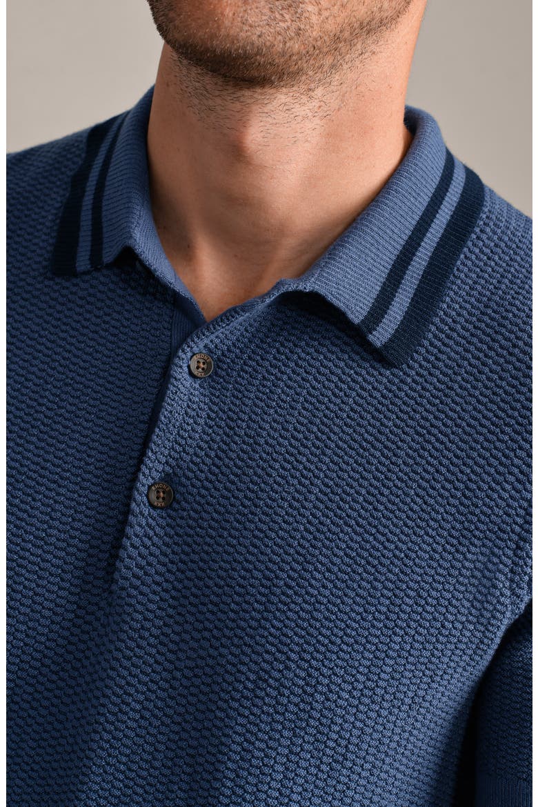 Fine Knit Sweater Polo, Alternate, color, VINTAGE INDIGO