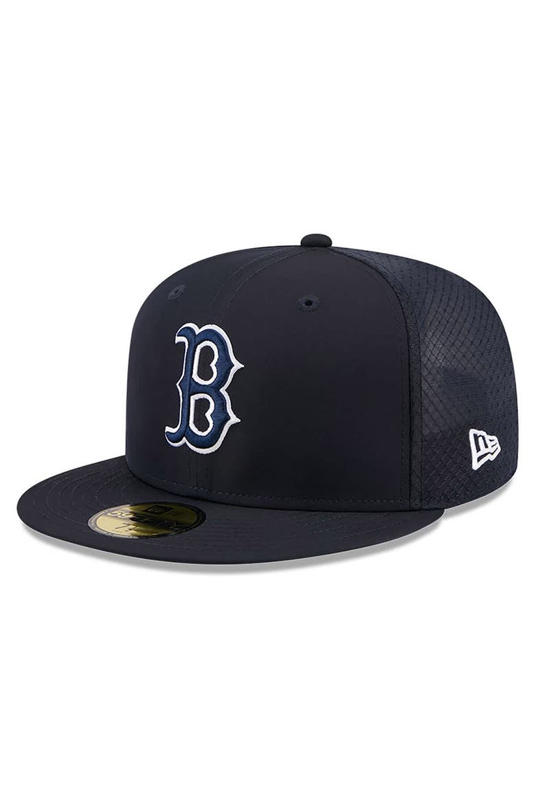 Men's New Era Navy Boston Red Sox 2026 Batting Practice 59FIFTY Fitted Hat, Main, color, Navy