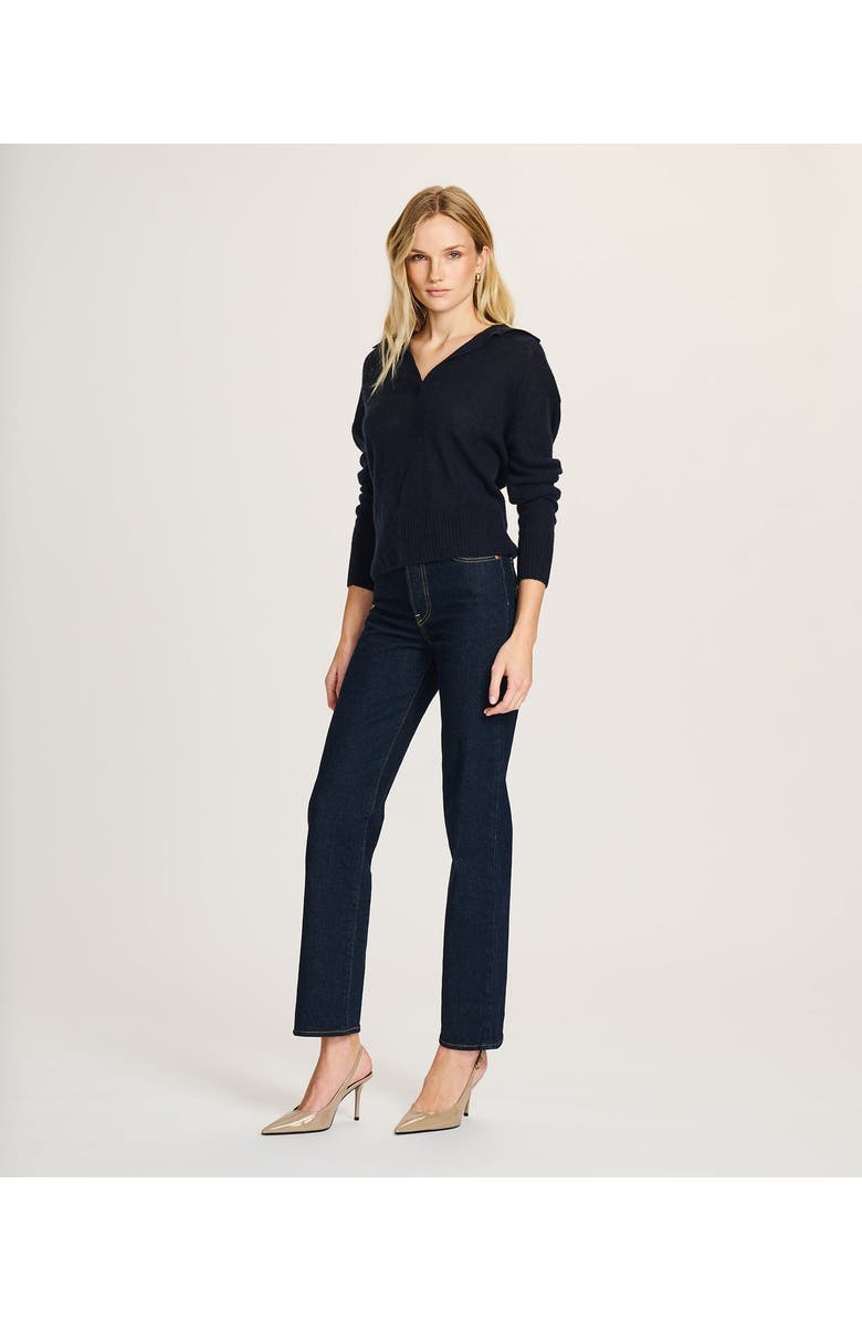 NAADAM Featherweight Cashmere Polo Sweater, Alternate, color, Navy