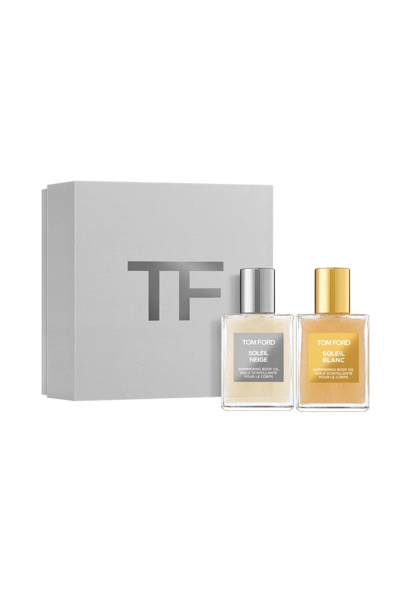 Soleil Shimmering Body Oil Duo Gift Set $80 Value, Main, color, NO COLOR