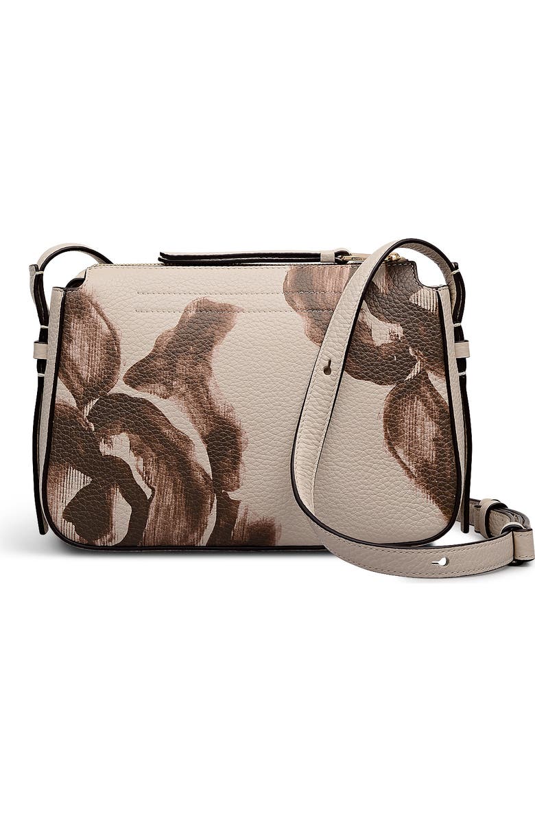 Radley Oak Street - Floral Small Ziptop Crossbody Bag, Alternate, color, Salt