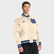 Nike Men's Nike Tan North Carolina Tar Heels Legacy Full-Snap Bomber Jacket