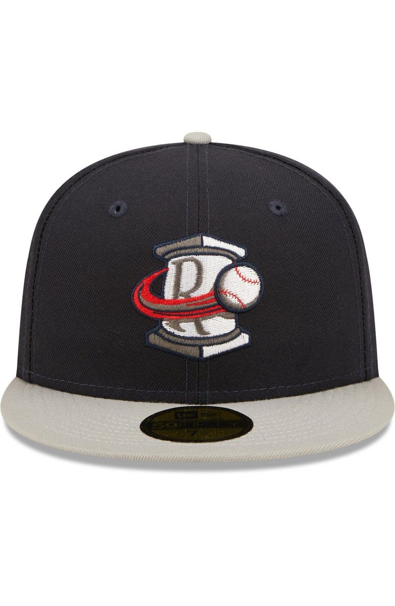 New Era Men's New Era Navy Rome Braves Authentic Collection Road 59FIFTY Fitted Hat, Alternate, color,