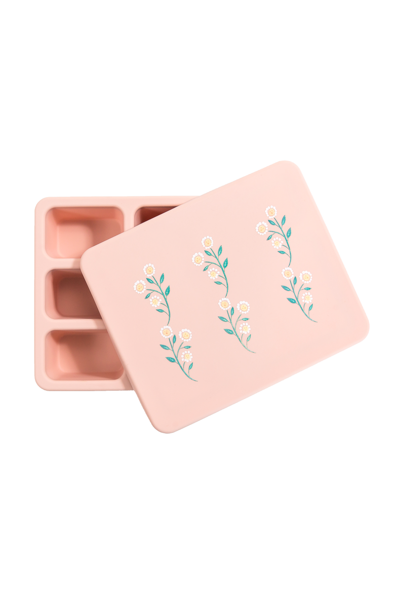 Austin Baby Co Silicone Mealtime Bundle and Lunch Bag, Alternate, color, Wildflower Ripe Peach