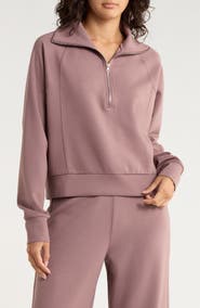 X by Gottex Scuba Knit Half Zip Sweatshirt