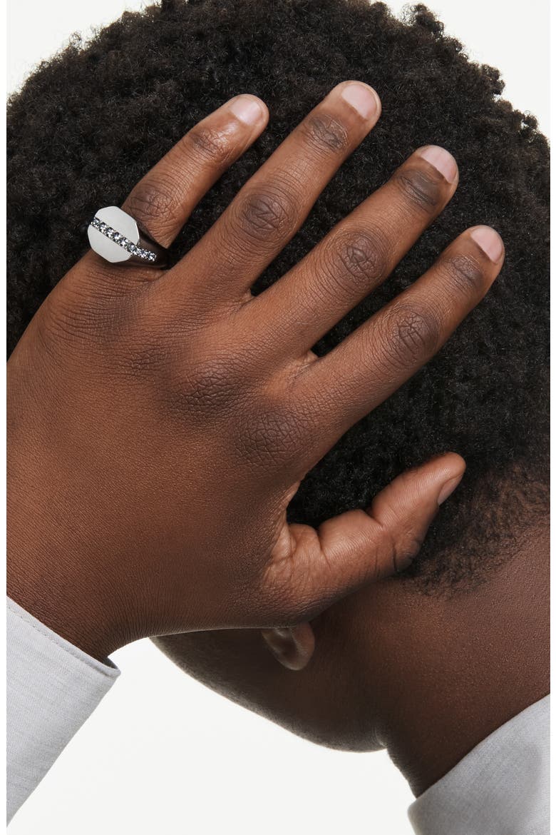 Dextera Signet Ring, Alternate, color, SILVER