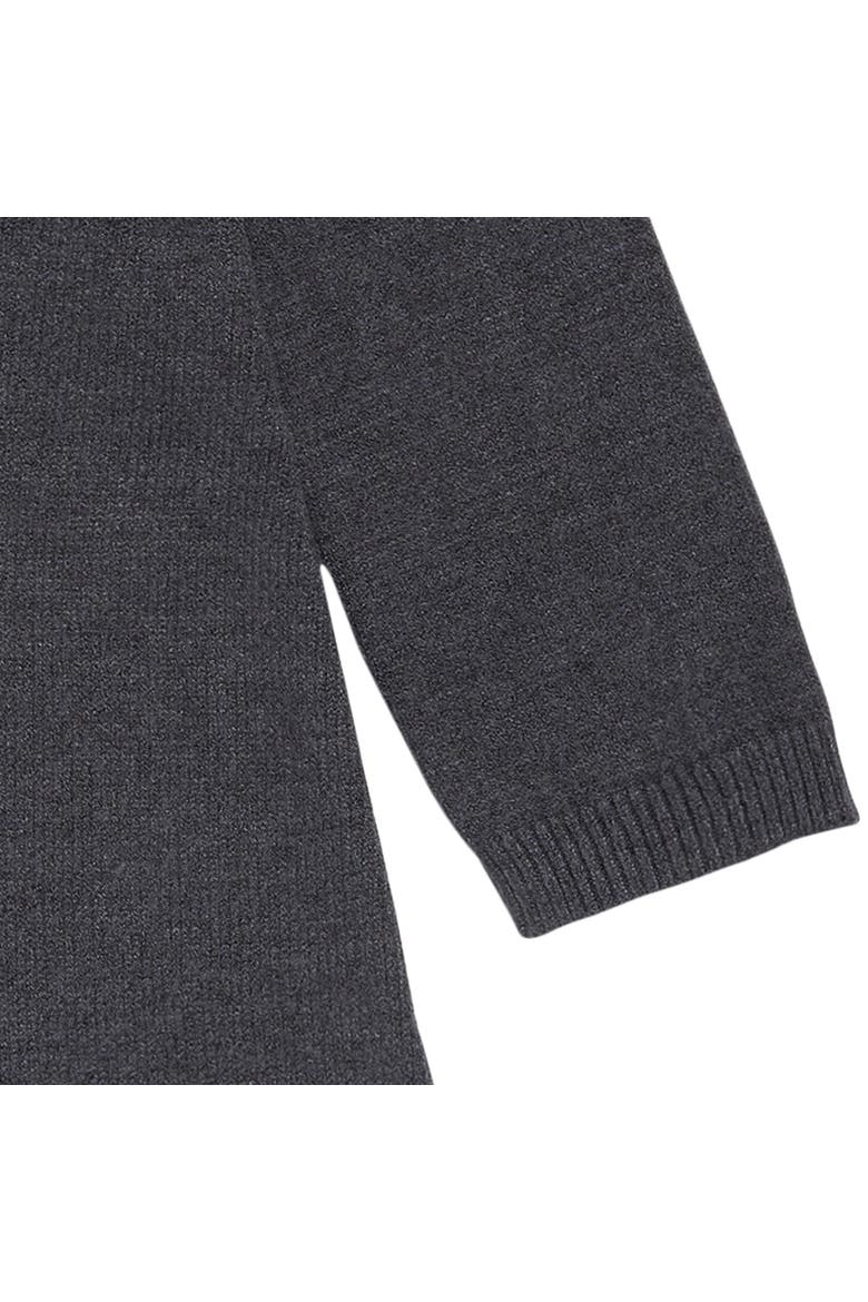 Dark Grey Heather Fair Isle Dress, Alternate, color, Dark Grey