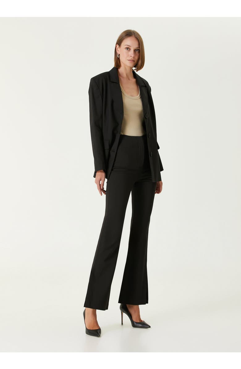 PCFG Cotton Flared Skinny Pant, Alternate, color, Black