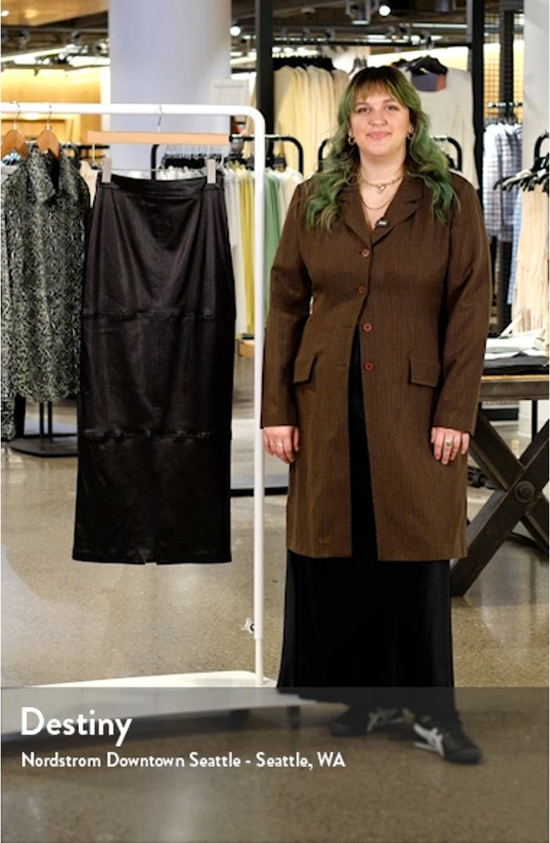 Iggy Metallic Maxi Skirt, sales video thumbnail