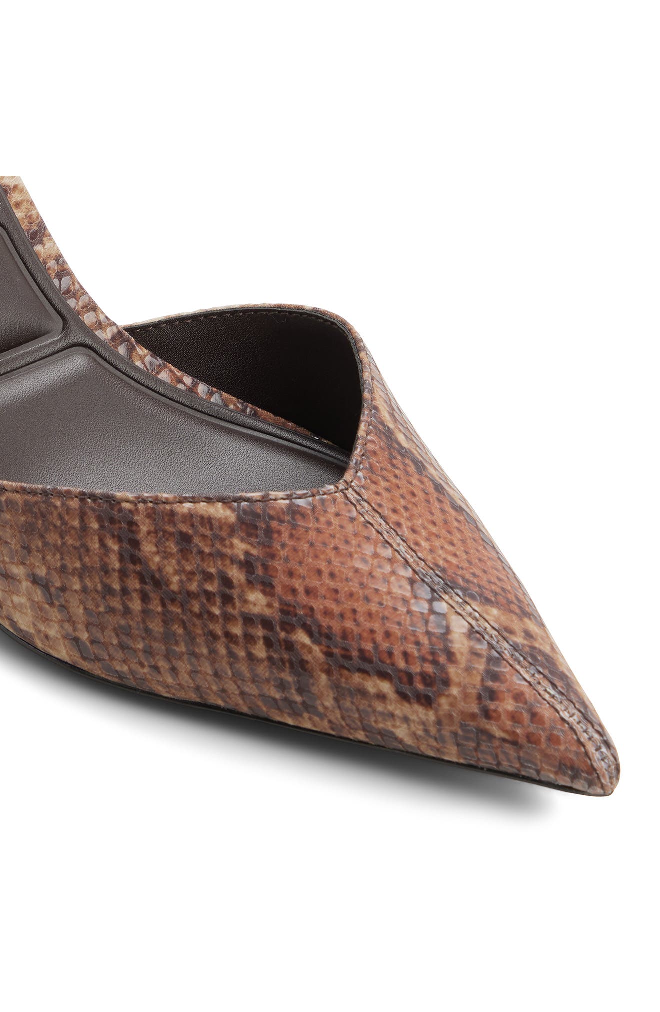 Olivia Pointed Toe Slingback Pump, Alternate, color, BROWN MULTI