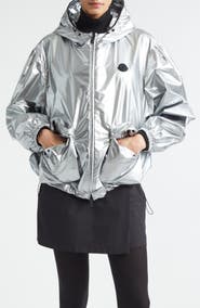 Moncler Ylang Metallic Bomber Jacket