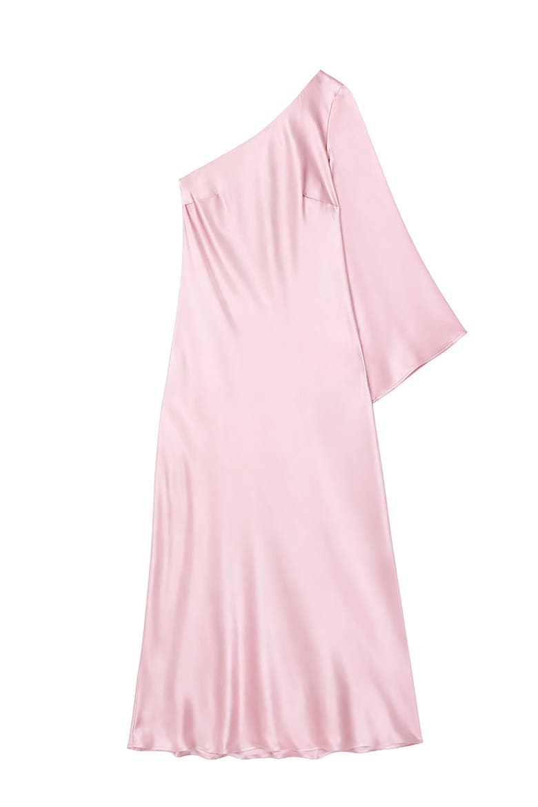 Asymmetric Viscose Long Dress, Alternate, color, Madame