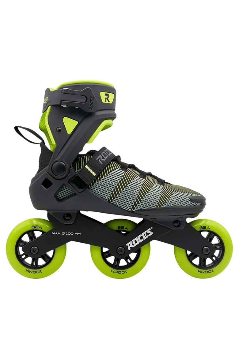 R-EVO 100 Mens Inline Skates, Main, color, Black/Lime