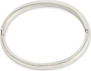 Sterling Forever Verlyn Hammered Bangle Bracelet
