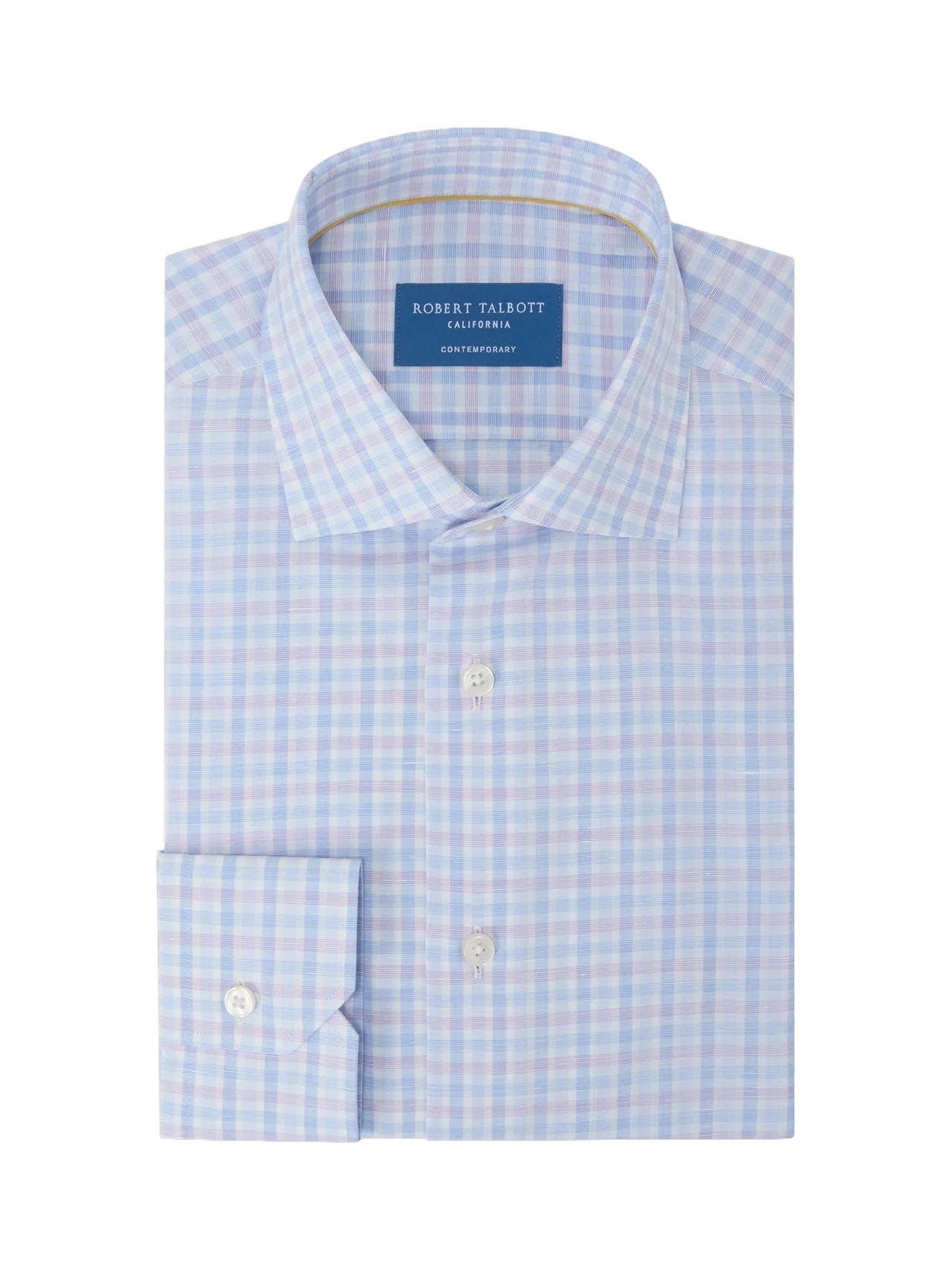 Reynolds Check Cotton/Linen Shirt in Classic Fit - image 4