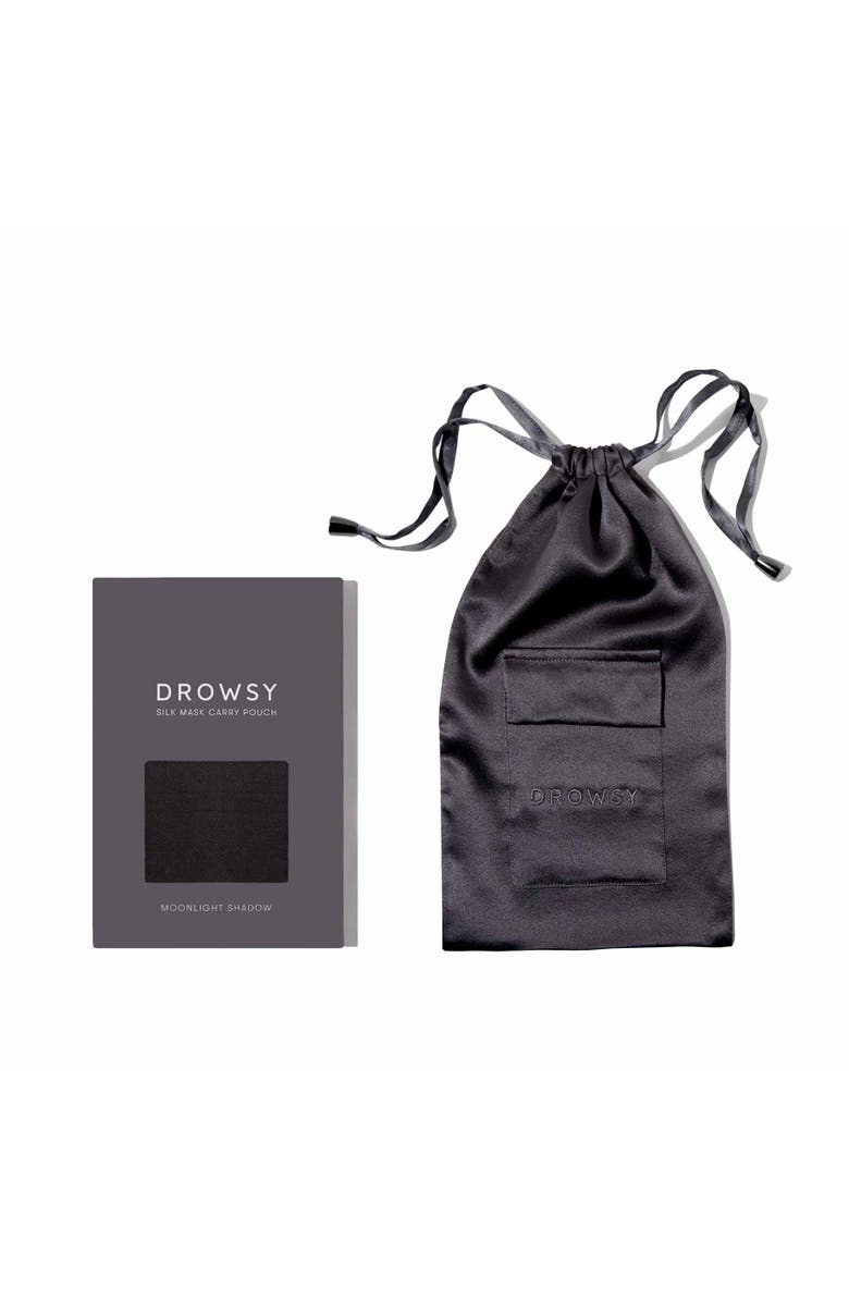 Drowsy Sleep Co. Silk Carry Pouch, Main, color, Moonlight Shadow
