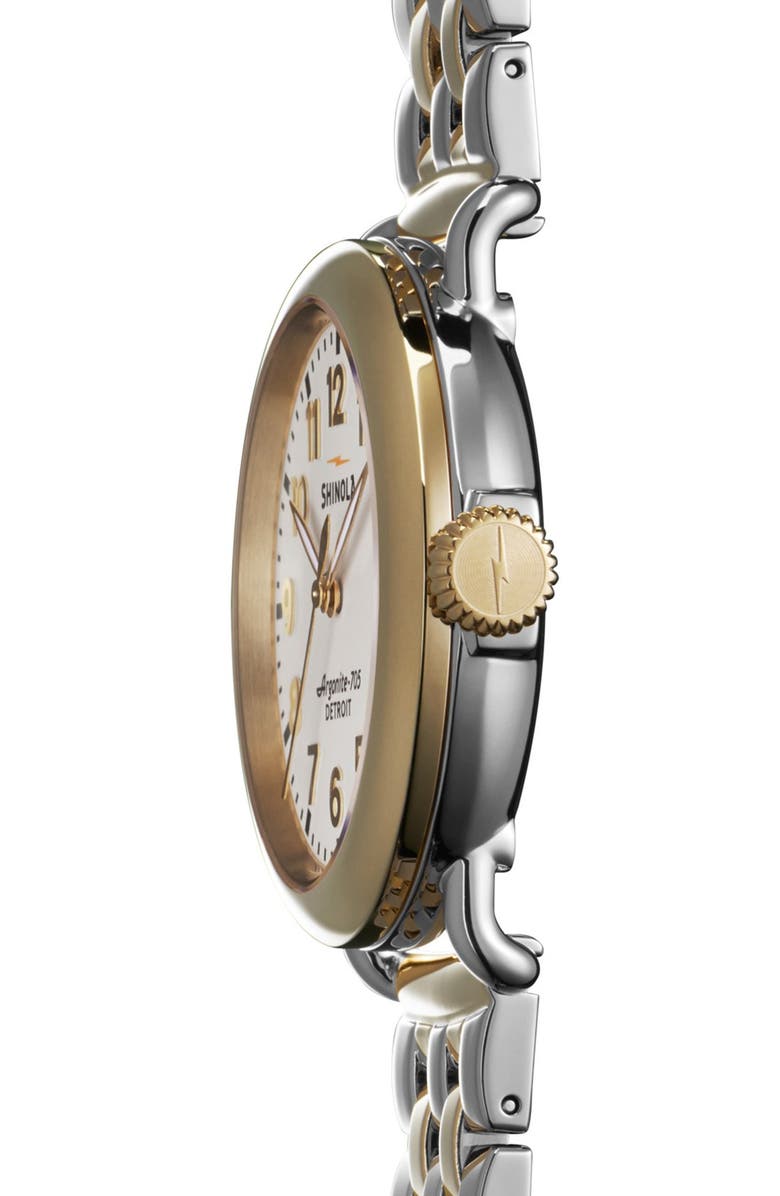 Shinola 'The Runwell' Bracelet Watch, 36mm, Alternate, color, 