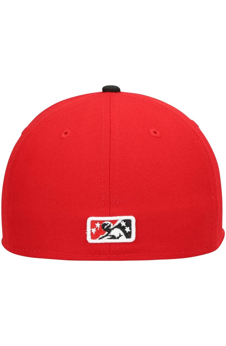 New Era Men's New Era Red Birmingham Barons Alternate Authentic Collection 59FIFTY Fitted Hat, Alternate, color, Red