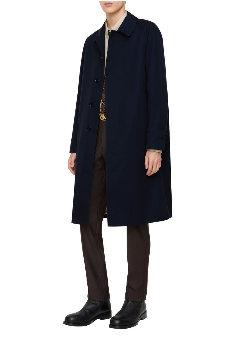 Long Camden Heritage Car Coat, Main, color, Coal blue
