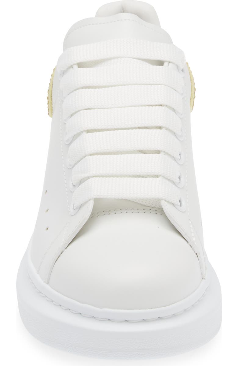 McQueen Oversized Crystal Embellished Sneaker, Alternate, color,