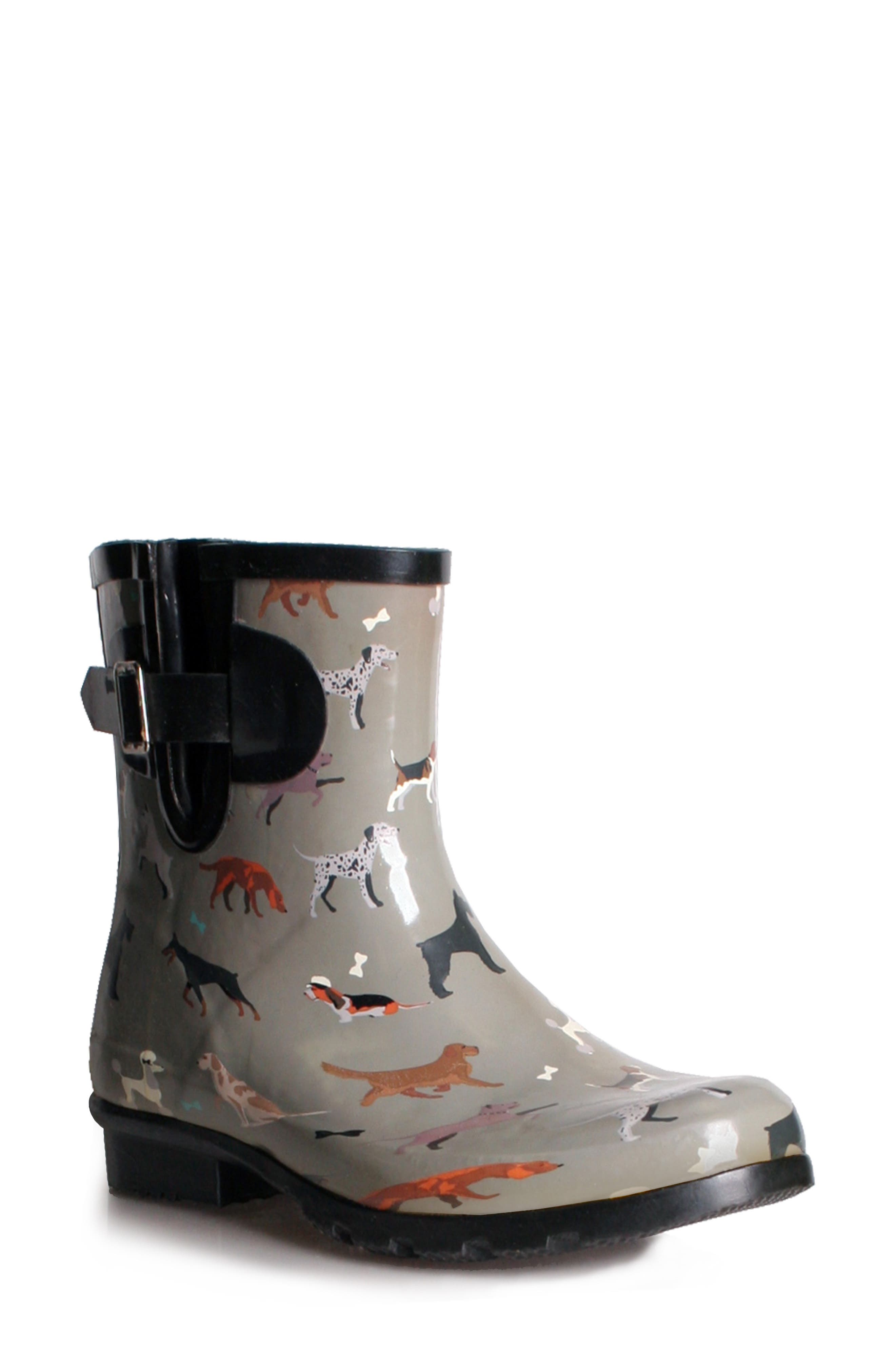 Nomad Droplet Patterned Waterproof Rain Boot
