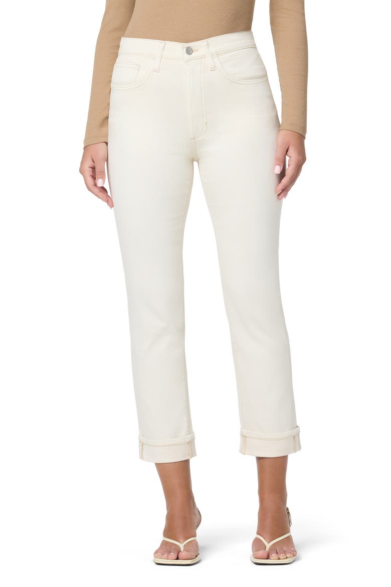 The OG High Waist Ankle Slim Straight Leg Jeans, Main, color, ECRU