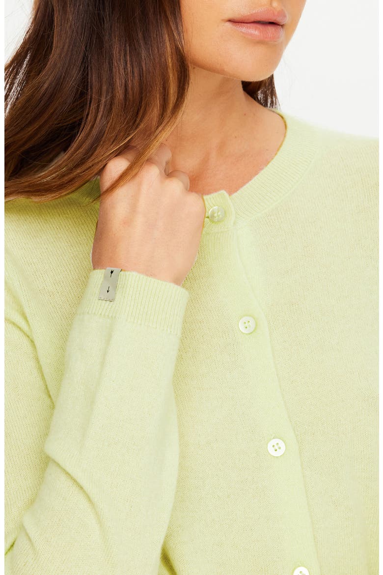 Sakina Cashmere Cardigan, Alternate, color, GREEN