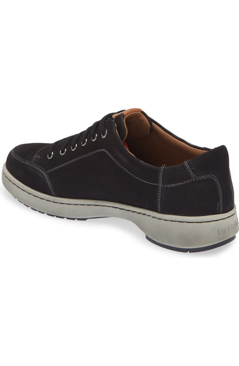 Josef Seibel David Sneaker, Alternate, color, Black Nubuck