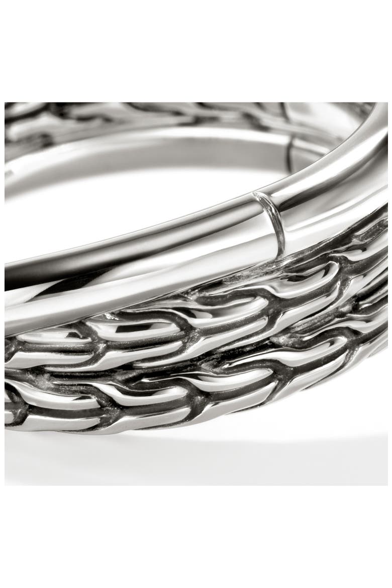 JH Essentials Crossover Ring, Alternate, color, SILVER