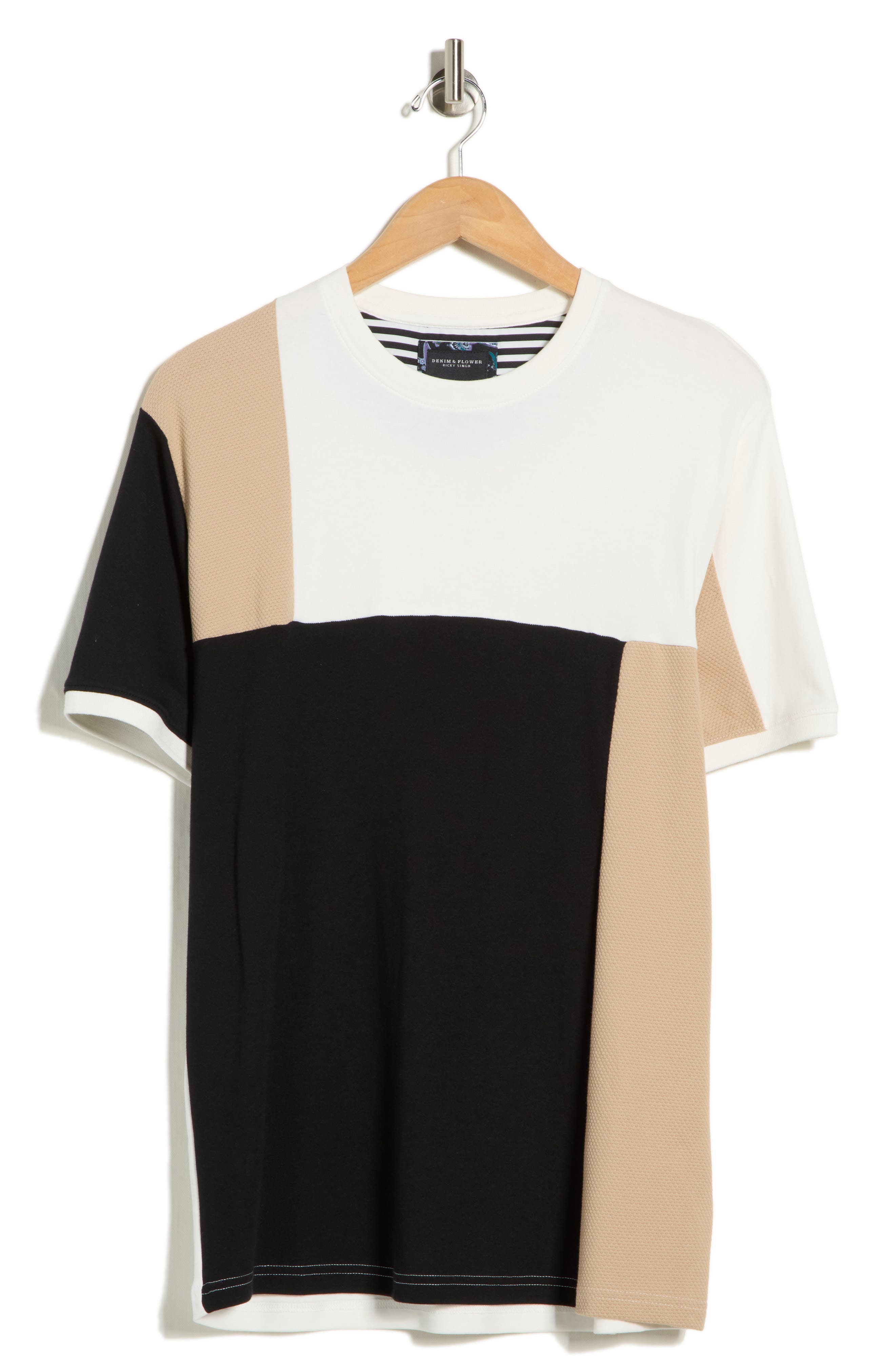 DENIM AND FLOWER Colorblock T-Shirt