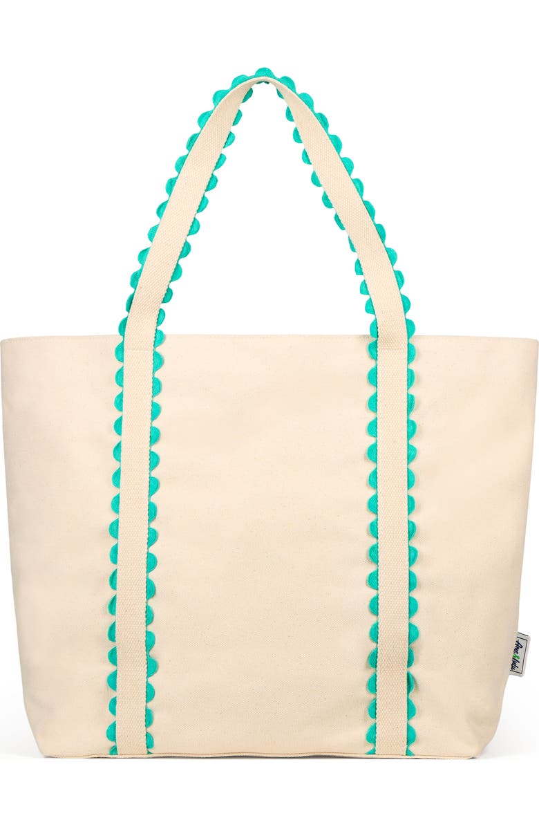 Ame & Lulu Nantucket Beach Tote, Alternate, color, Teal