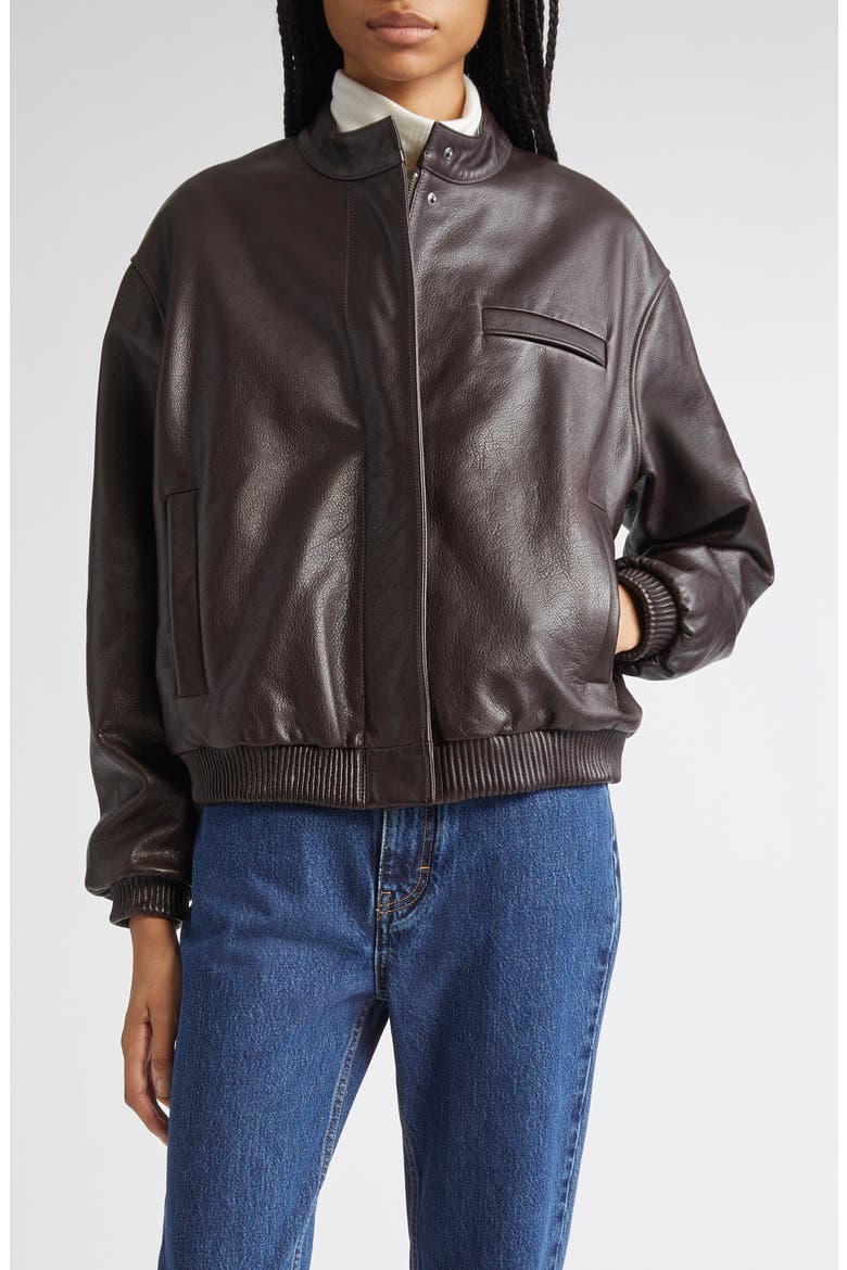 Marlow Leather Bomber Jacket (Women) | Nordstrom