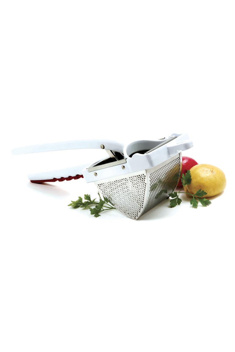 Deluxe Jumbo Potato Ricer, Stainless Steel, Extra-Large Capacity, Main, color, White