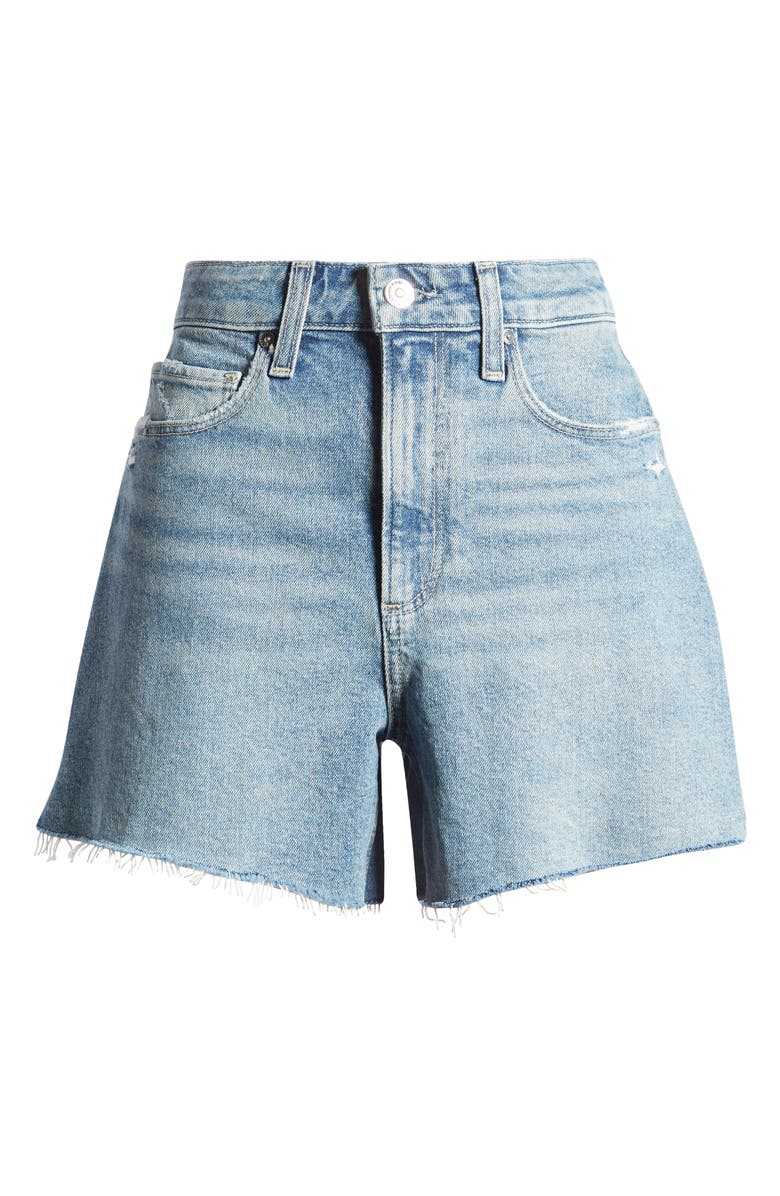 PAIGE Dani High Waist Cutoff Denim Shorts, Alternate, color,