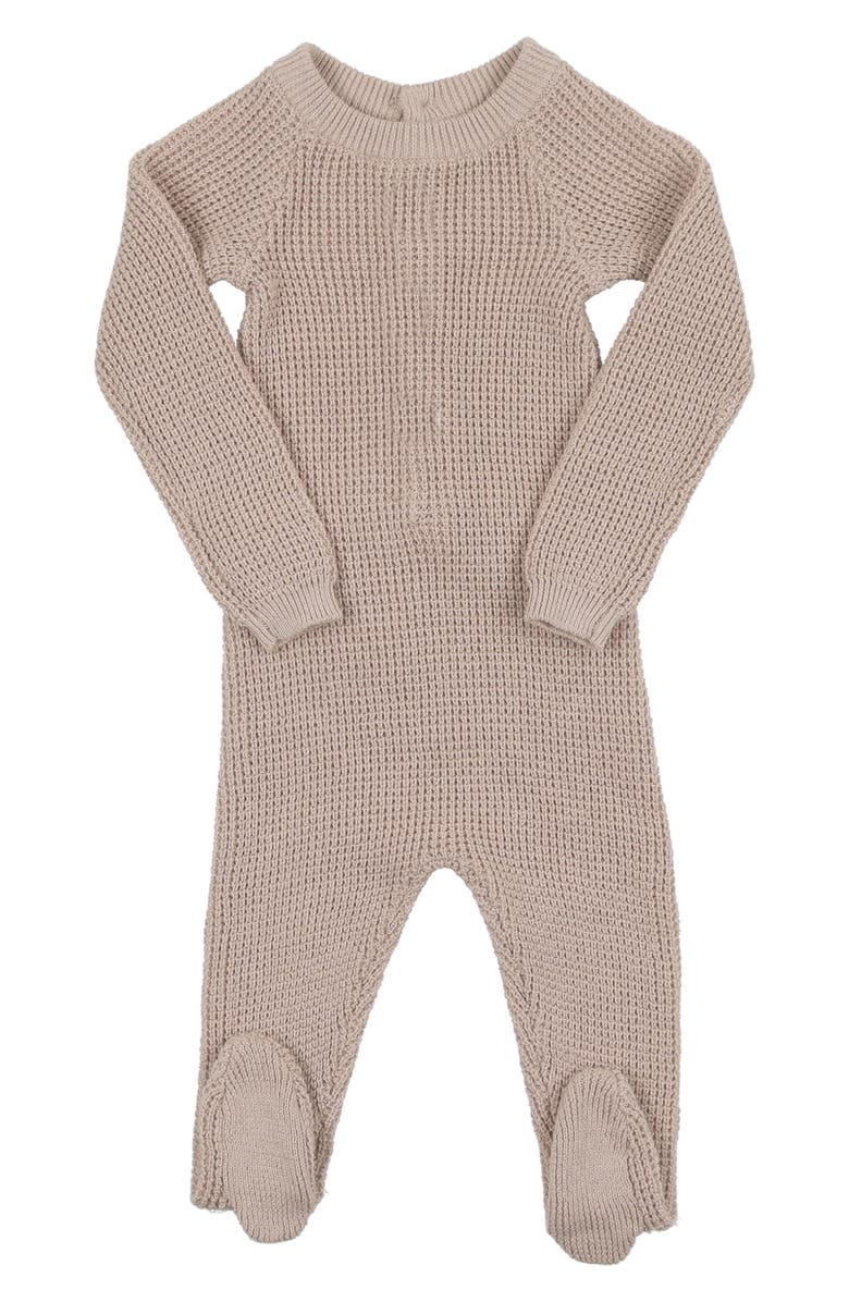 Manière Waffle Knit Footie, Main, color,