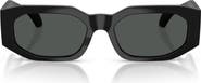 Versace 55mm Irregular Sunglasses