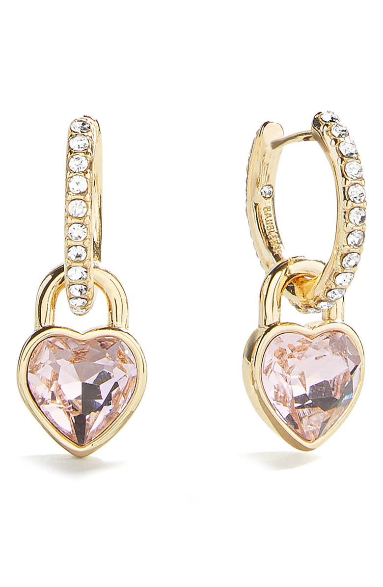 BaubleBar Julia Set of 2 Hoop Earrings, Alternate, color, Pink